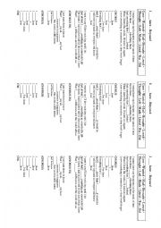 English Worksheet: I was here - Beyonc (Simple Past Song worksheet)