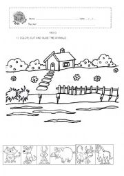 English Worksheet: Farm animals