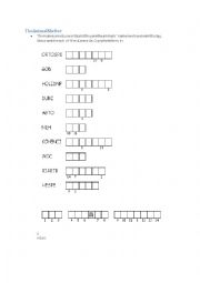 English Worksheet: Animals Word Puzzle