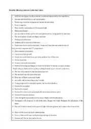 English Worksheet: life in the future