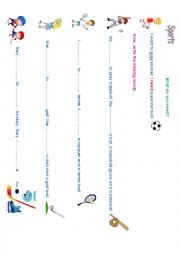 English Worksheet: Sports