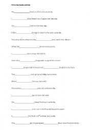 English Worksheet: Auxiliary Verbs 