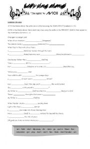 English Worksheet: Lets sing along 