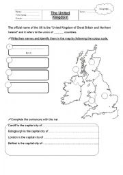 English Worksheet: The United Kingdom