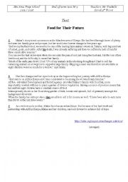 English Worksheet: end of term test 3 (9th formers)