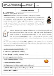 English Worksheet: Test 2 Celebrations