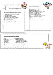 English Worksheet: Passive Voice