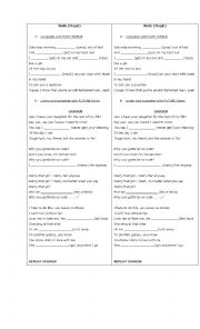 English Worksheet: Past simple Rude song by Magic 