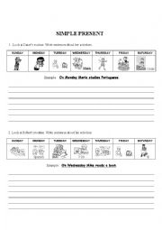 English Worksheet: Simple Present