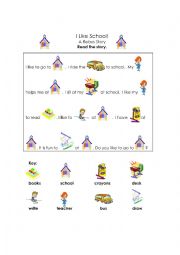 English Worksheet: rebus story