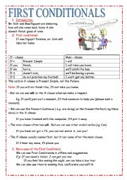 English Worksheet: FIRST CONDITIONAL