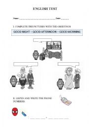 English Worksheet: ENGLISH EXAM
