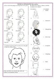 English Worksheet: PHYSICAL APPEARANCE