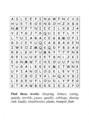 English Worksheet: Discovery island word search