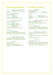 English Worksheet: Lemon Tree