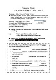 Present Perfect - Part 2