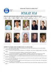 English Worksheet: VIDEO WORKSHEET  KYLE XY (TV. SERIES)   PILOT  