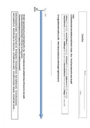 English Worksheet: Timeline