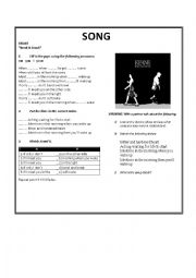 English Worksheet: Bend and Break Keane