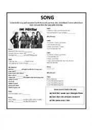 English Worksheet: Best Song Ever - One Direction