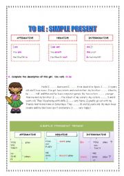 English Worksheet: THE SIMPLE PRESENT TENSE