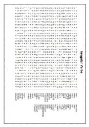 English Worksheet: Irregular Verbs Wordsearch