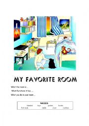 English Worksheet: Describe your favorite room