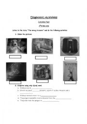 English Worksheet: The wrong trousers