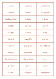 English Worksheet: Who What Where 