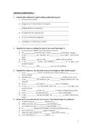 English Worksheet: Conditionals 0 and 1 (exercises)