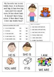 Reading comprehension text for starter or children 1