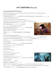 English Worksheet: Hotel Transylvania - Fill-in - trailer