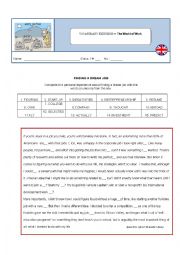 English Worksheet: The world of work - Vocabulary