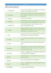English Worksheet: Matching words and definitions