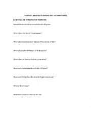 English Worksheet: Window on Britain documentaries.