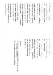 English Worksheet: Everything at once.