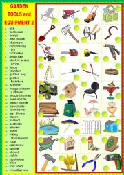 English Worksheet: Gardening tools and equipment 2