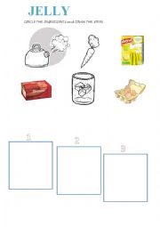English Worksheet: Jelly Preparation