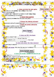 English Worksheet: Demonstration lesson ;Teaching with songs an videos /Module 6 civility :group session :Phill collins :Another day in Paradise 