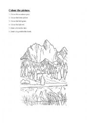 English Worksheet: Landscape worksheets 2