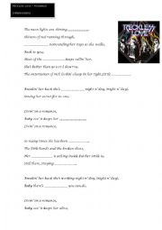 English Worksheet: Reckless Love - Romance (Song Worksheet)