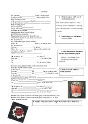 English Worksheet: The Hunt by New Model Army