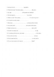 English Worksheet: wiczenia present simple present continouns