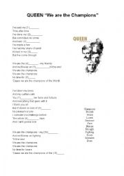 English Worksheet: Queen 