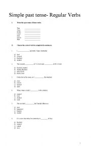 English Worksheet: Simple past activities