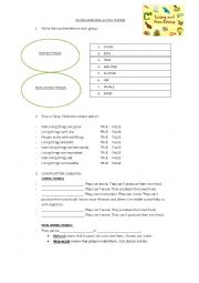 English Worksheet: Vertebrates and invertebrates