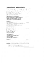 English Worksheet: Training Wheels