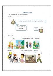English Worksheet: A GUESSING GAME