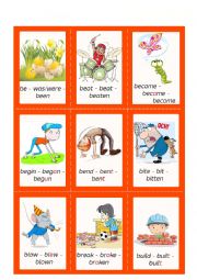 Irregular Verbs - Cards - Set 1/10