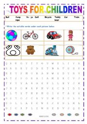 English Worksheet: TOYS FOR CHILDREN